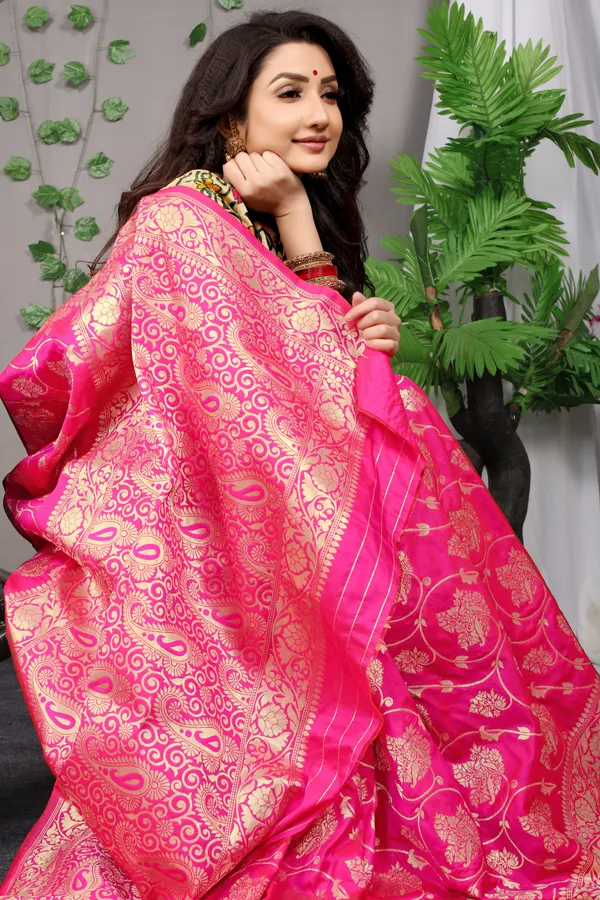 PINK_ZARI_WORK_PATOLA_SILK_SAREE
